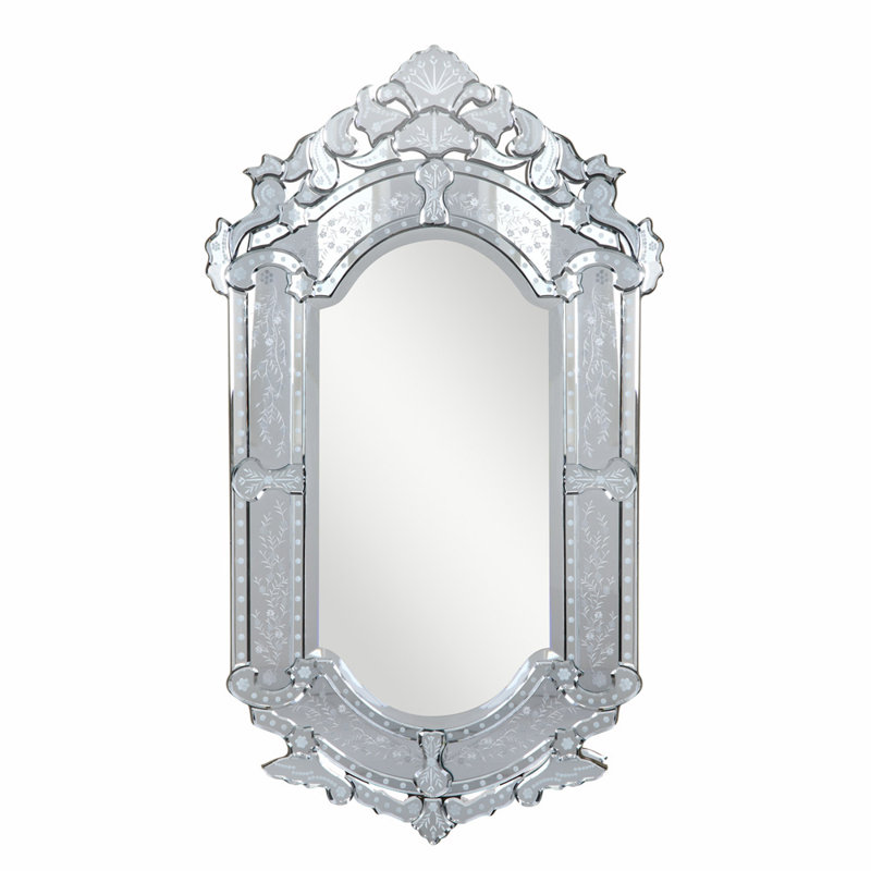 Rosdorf Park Danyel Arch/Crowned Top Clear Wall Mount Mirror & Reviews